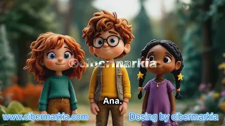 Fotograma de vídeo animado infantil producido con IA